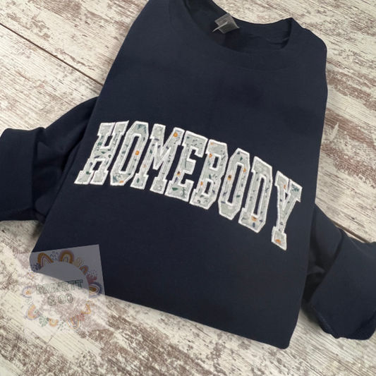 Homebody Embroidered Crew